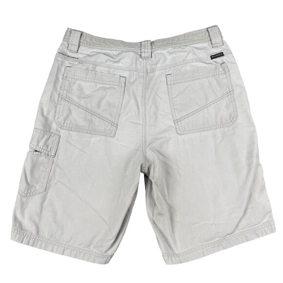 Columbia Omni-Shield Beige Cargo Shorts Sz 34 - Picture 2 of 8